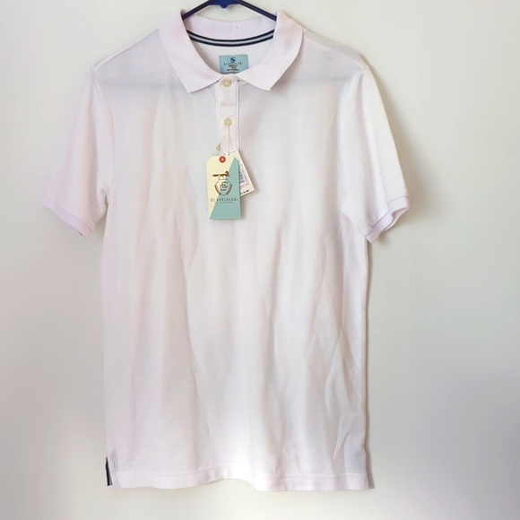 Big Boys Class Club White Polo Size 18/20 NWT - Picture 1 of 7